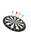 17-Inch Wooden Dart Board – Includes 4 Metal Tip Darts and Wall Mount Bracket - 4