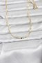 60cm Golden Brass Laser Flat Model Chain Women's Necklace for Elegant Necks - 2
