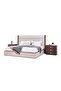 Jacksonville 200x200 Upholsterd Super King Bed Beige/Brown - 3