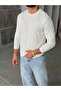 Stitching Detailed Cotton Basic Regular Sweat m - White - 4