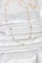 60cm Golden Brass Brass Ball Chain Women's Necklace for Elegant Necks