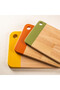 Wooden 3-Piece Colorful Cutting Board Set 34Cm-29Cm-25Cm - 2