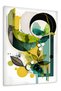 Color Splash Black Center Abstract Metal Wall Art