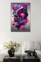 Neon Organic Shapes 3D Abstract Metal Wall Art - 5