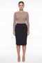 Women's Black Seasonal Skirt with Adjustable Waist and Stone Detail