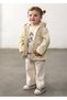 Winter Season Baby Girl Heart Printed Raincoat - Cream - 2