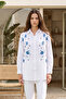Embroidery and Sequin Detailed Shirt 17382 White03 - 4