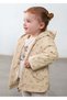 Winter Season Baby Girl Heart Printed Raincoat - Cream