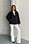 Women's Lined Oversize Buttoned Wide Collar Seasonal Trench Coat - 4