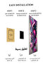 Neon Organic Shapes 3D Abstract Metal Wall Art - 3