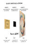 Golden Sculptural Duo Abstract Metal Wall Art - 3