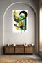 Color Splash Black Center Abstract Metal Wall Art - 5