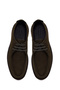 Men's Khaki Lace-Up Nubuck Leather Casual Shoes Wm822005Dn - 4