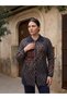 Plaid Rose Piqué Patterned Steel Knitted Women's Knitwear Coat