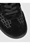 Black Genuine Leather Women's Mule Sneaker - 5