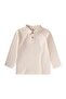 Polo Collar Long Sleeve T-Shirt 5-12 Years Ecru - 2