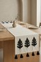 Tree Embroidered Cushion Runner Set – 2 Pieces 42X42 cm Cushion Covers + 1 Piece 40X130 cm Runner - 2