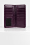 Varen Genuine Leather Long Wallet with Phone Compartment Purple - 4