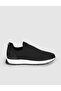 Men's Black Knitwear Genuine Leather Summer Slip-On Shoes