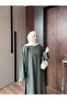 Molly Nelly Women's Long Tunic with Shoulder Shawl 3-Piece Set