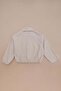 Zippered Pleated Polo Collar Bomber Girls' Jacket - 5