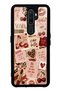 Oppo A5 2020 Glossy Phone Case with Cherry Leopard Notes Design