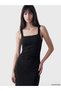 Peak New Season Black Square Neck Ruched Bodycon Dress - 2