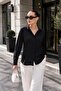 Women's Hidden Button Closure Detailed Shirt 265248