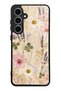 Samsung S24 Fe Wildflower Letters Design Glossy Phone Case