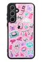 Samsung A35 Y2K Sticker Dreams Design Glossy Phone Case