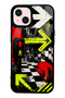 iPhone 13 Glossy Phone Case with Neon District Design