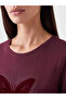 Lcw Everyday Plum Crew Neck Stone Blouse - 3