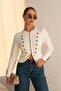 Napoleon Buttoned Knitwear Blouse - 2