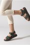 Girls' Baby Comfortable Open-Front Low-Heel Buckle Flexible Easy-To-Wear Sandals Slippers