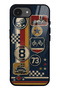 iPhone 16E Old School Racing Design Glossy Phone Case