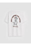Xside Beige Tom and Jerry Printed 100% Cotton Women's T-Shirt - 6