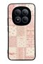 Xiaomi Redmi Note 15 Pro Plus Glossy Phone Case with Pink Lace Patchwork Design