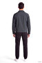 Men's Regular Fit Zippered Long Sleeve Black Jacket - 3