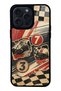 iPhone 14 Pro Max Retro Racing No. 7 Design Glossy Phone Cases