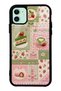 iPhone 11 Matcha Berry Quilt Design Glossy Phone Case