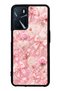 Oppo A16 Pink Lace Romance Design Glossy Phone Case
