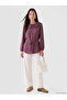 Plum Baby Collar Modal Blended Women's Shirt Tunic - 3