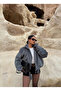 Gray Fox Bomber Coat - 2