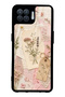 Oppo Reno 4 Lite Glossy Phone Case with Blush Herbarium Design