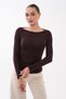 Women's Boat Neck Long Sleeve Blouse 265200 - - 3