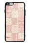 iPhone 6 Plus Glossy Phone Case with Pink Lace Patchwork Design