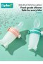 3-in-1 Baby Food Feeder With Feeding Spoon, Fruit Feeder Pacifier and Medicine Dropper, Infant Feeding Set For Newborns Toddlers and Kids, Food Grade Silicone BPA-Free - 4