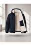 Men's Jacket Winter Coat Hooded Warm Jacket with Fur Inside Daily Coat Casual - 3