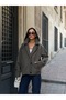 Hooded Buttoned Double-Breasted Trench Coat - 6