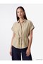 Özmarka New Season Green Lace-Up Oversize Women's Shirt